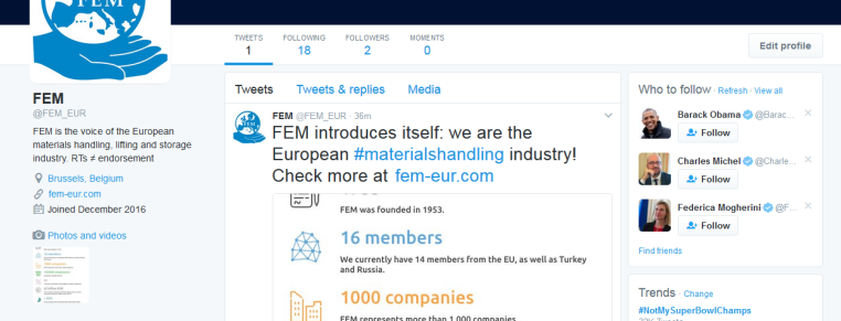 FEM is on Twitter – @FEM_EUR