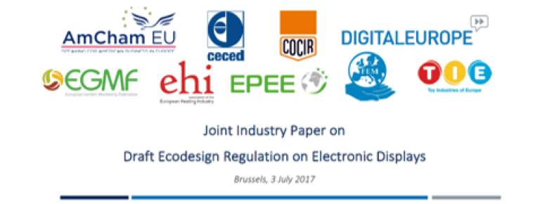 Joint paper on electronic displays (Ecodesign)